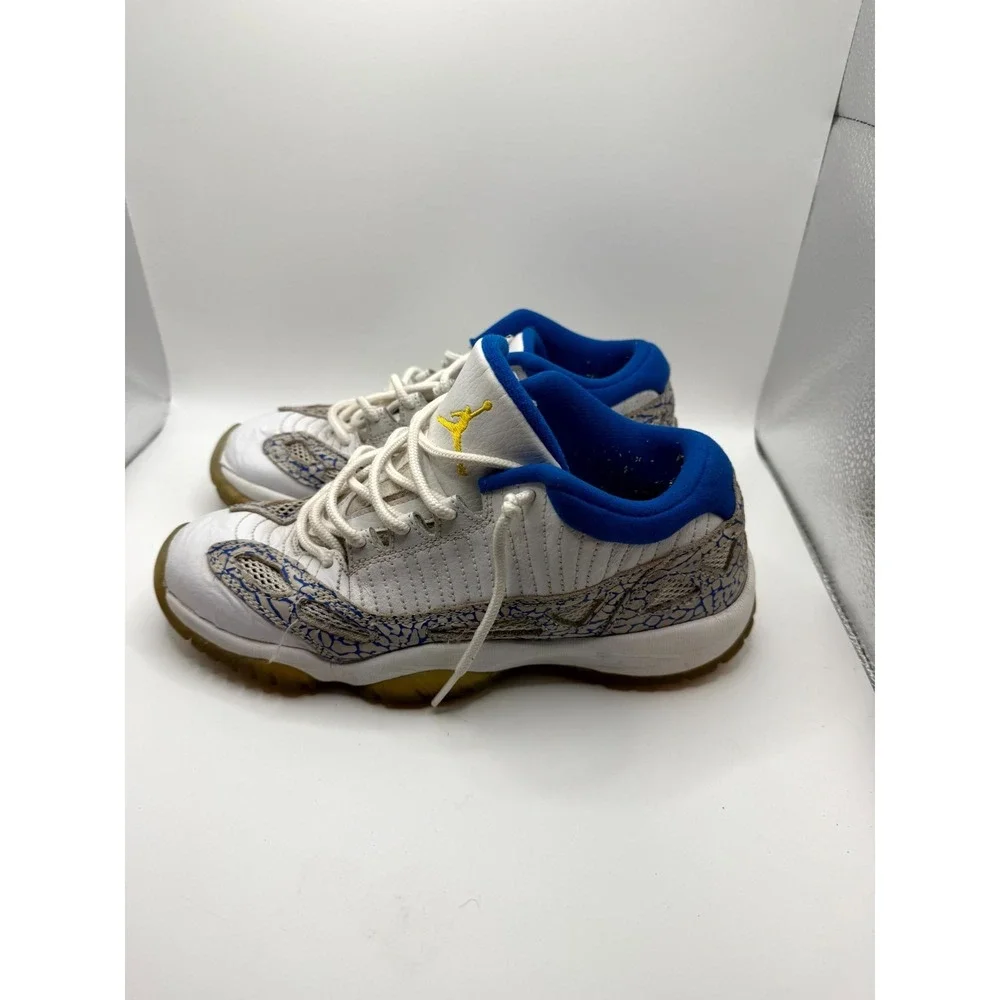 Air‎ Jordan 11 Retro GS 306006-172 Kids 6 Sneaker White Argon Blue Leather Shoes